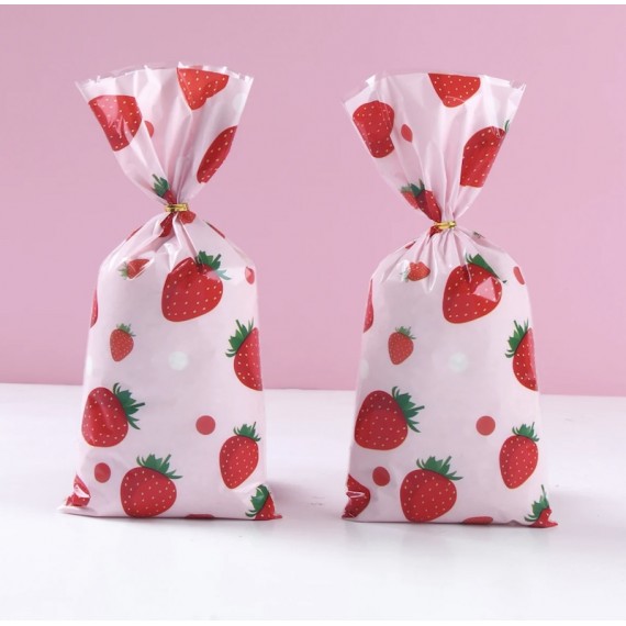 Jordbær Candy Bags