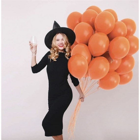 Orange Ballonger, 100 stk