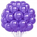 Lilla Metallic Ballonger, 20 stk