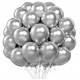 Sølv Metallic Ballonger, 20 stk