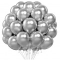 Sølv Metallic Ballonger, 20 stk