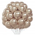 Champagne Metallic Ballonger, 20 stk