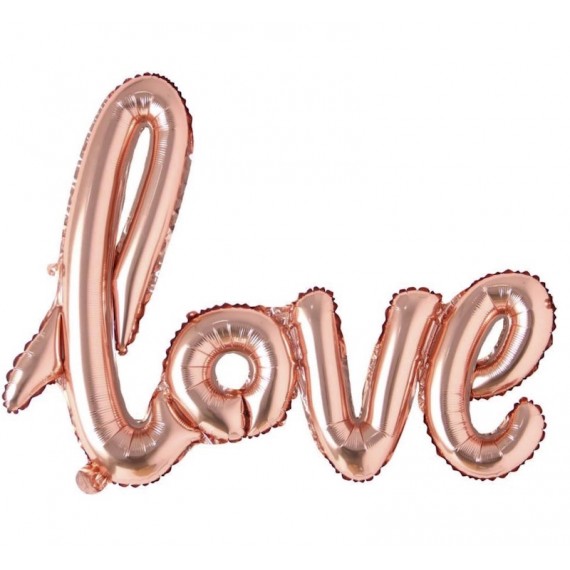 Rose Gold Love Folieballong