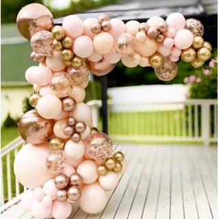 Peach & Rose Gold Ballongbue