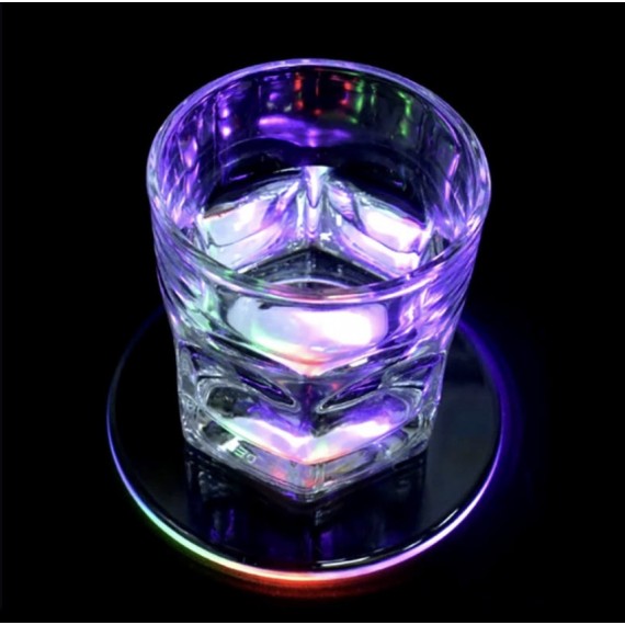 Store Coaster med LED lys, Runde