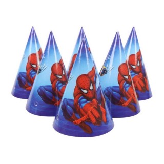 Spider-Man Papphatter, 8 stk