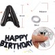 Sort Happy Birthday Foliebanner