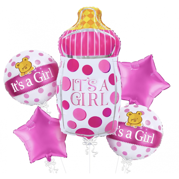 It´s A Girl Folieballonge, 5 stk